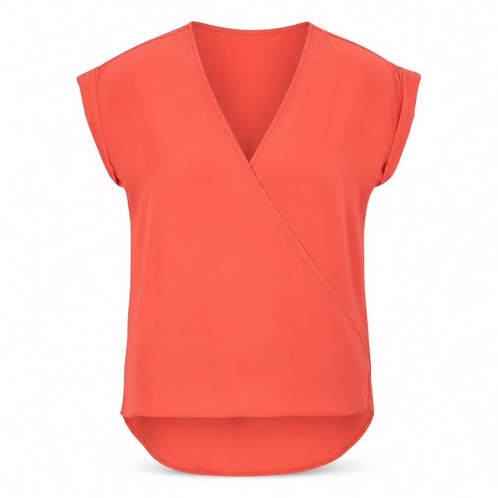 Select Womens Orange   Basic Blouse Size 12