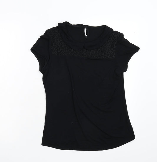 George Womens Black   Basic T-Shirt Size 10