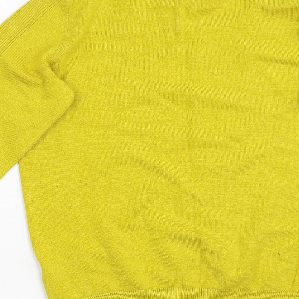 Womens UK Size 10 Red Herring Yellow Pullover Jumper