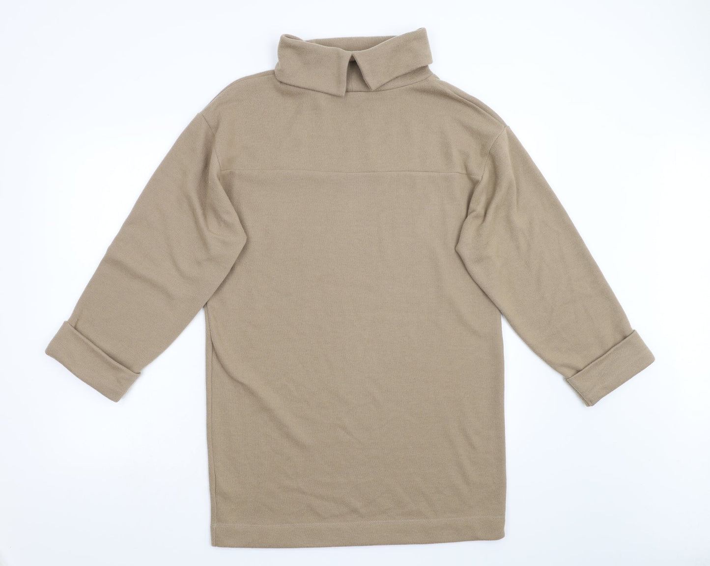 Womens UK Size S Zara Brown Pullover Jumper