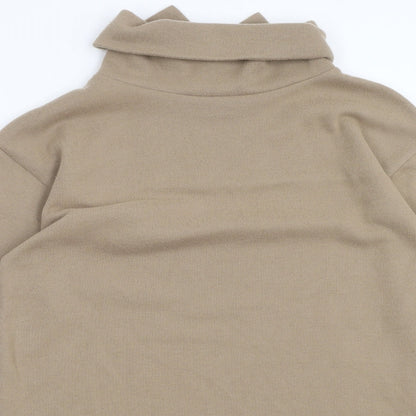 Womens UK Size S Zara Brown Pullover Jumper