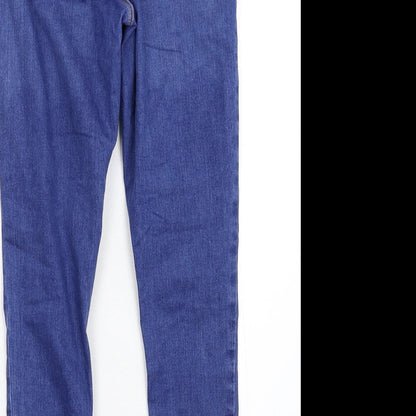 Topshop Womens Blue  Denim Skinny Jeans Size 30 L25 in