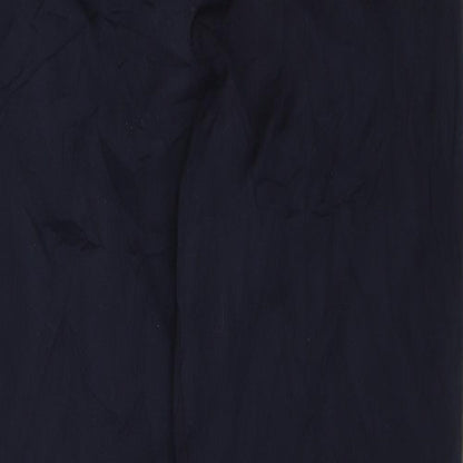 Womens UK Size 12 M&S Regular Fit Dress Pants Blue Trousers