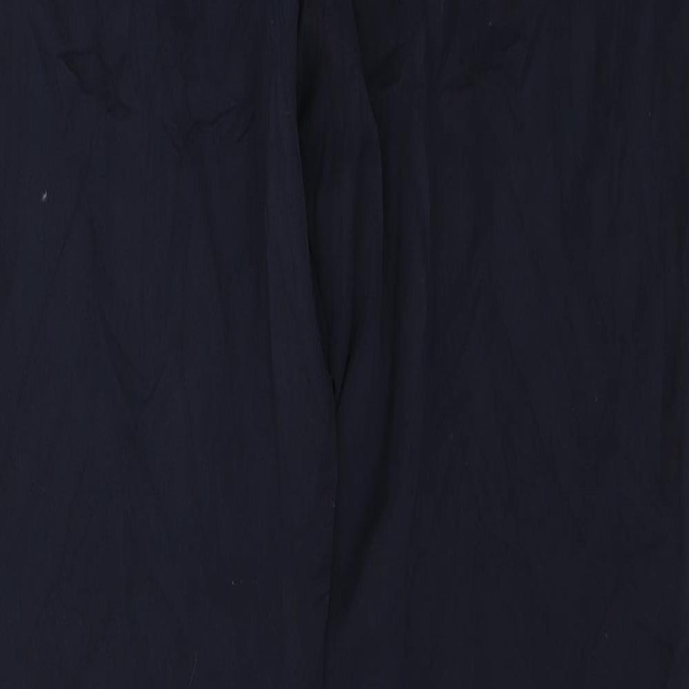 Womens UK Size 12 M&S Regular Fit Dress Pants Blue Trousers