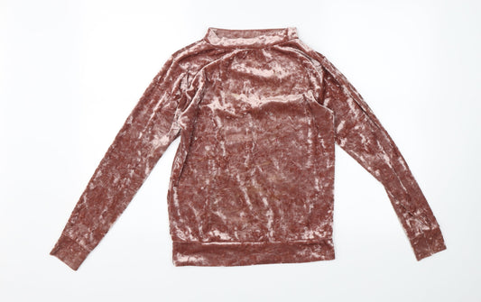 Womens UK Size S QED London Pink Pullover Jumper