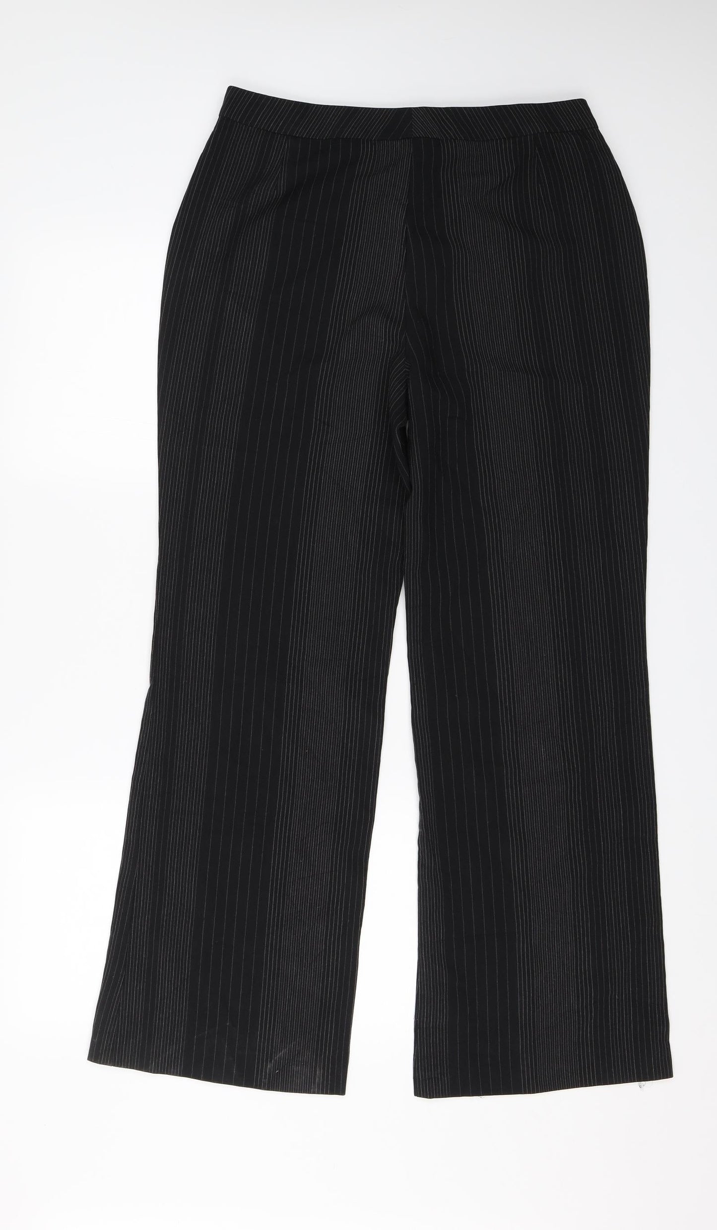 Womens UK Size 14 Marks and Spencer Regular Fit Dress Pants Black Trousers