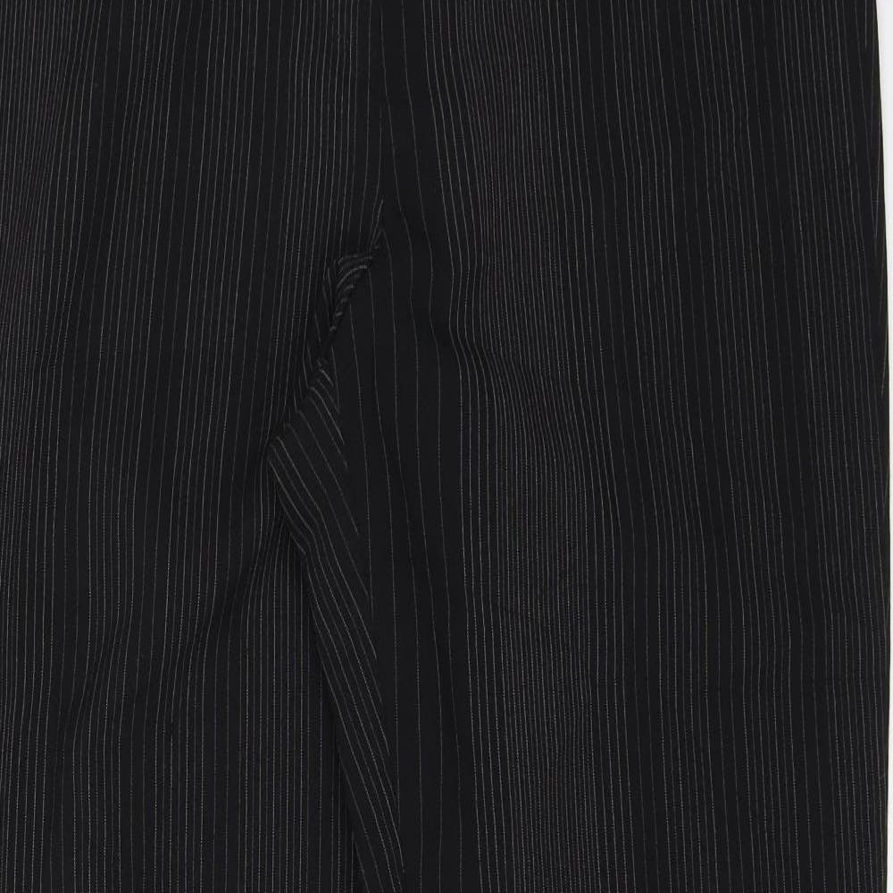 Womens UK Size 14 Marks and Spencer Regular Fit Dress Pants Black Trousers