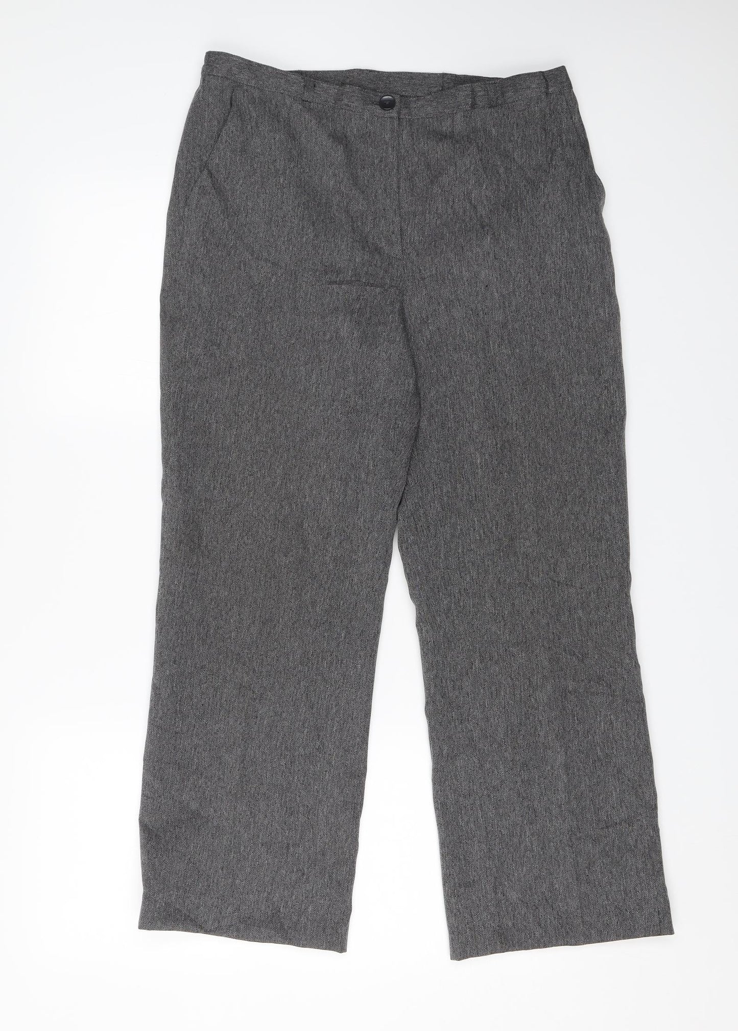 Debenhams Womens Grey   Windbreaker Trousers Size 12 L24 in