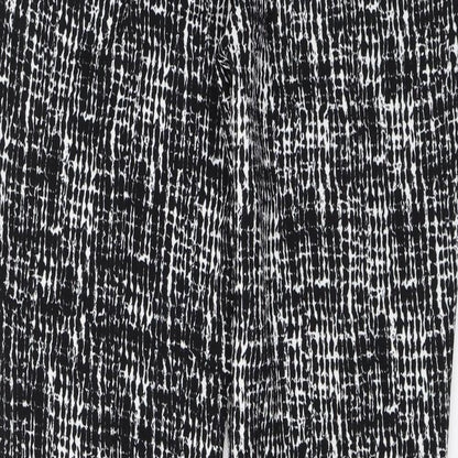 George Womens Black Animal Print  Trousers  Size 10 L26 in