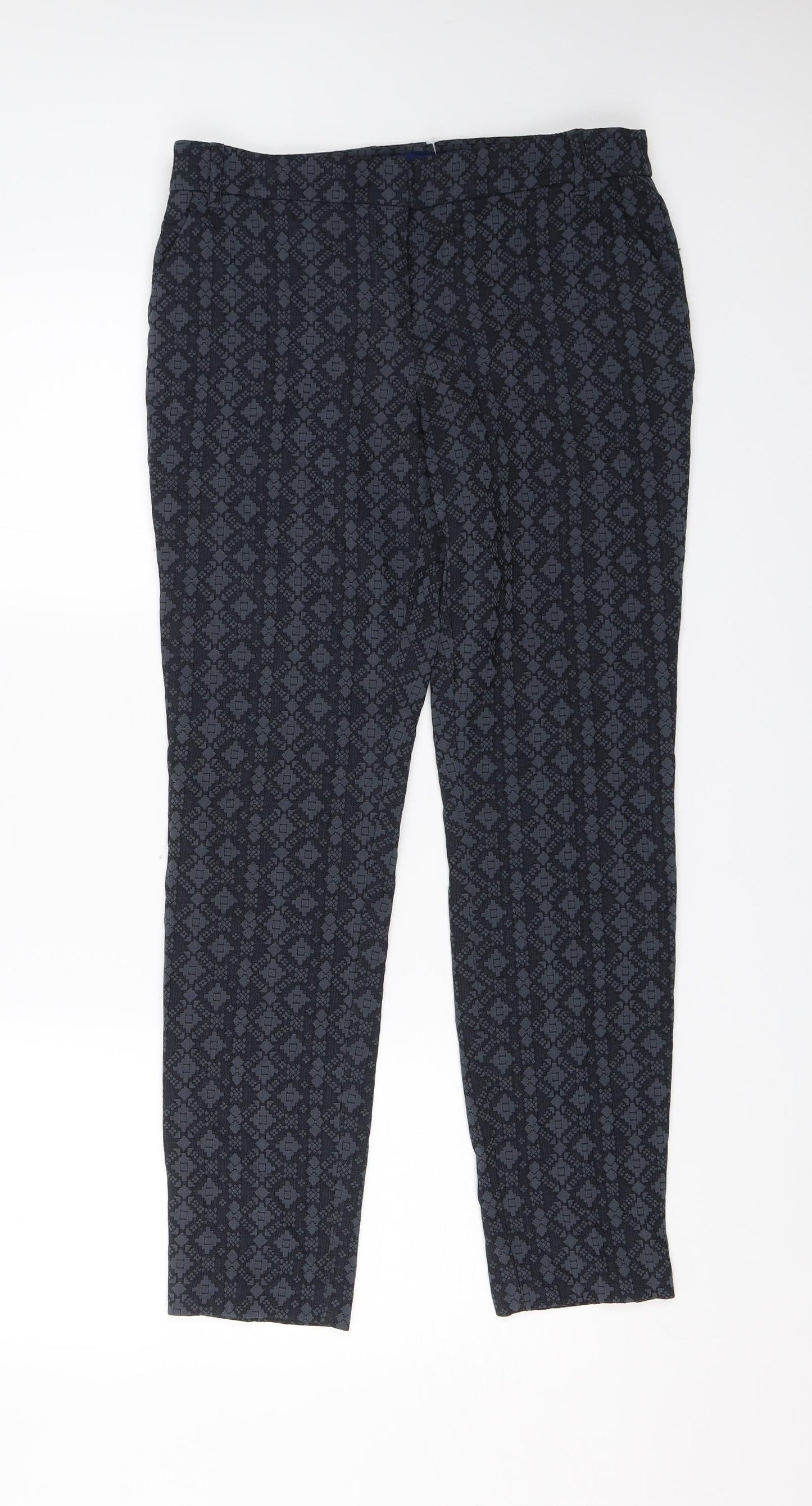 Womens UK Size 8 NEXT Regular Fit Dress Pants Blue Trousers