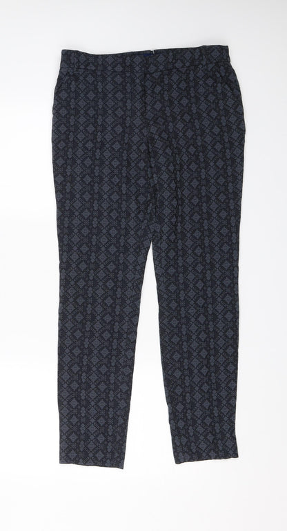Womens UK Size 8 NEXT Regular Fit Dress Pants Blue Trousers