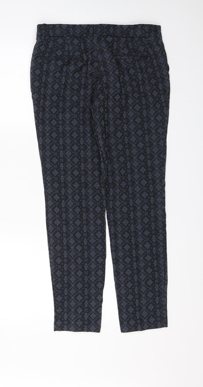 Womens UK Size 8 NEXT Regular Fit Dress Pants Blue Trousers