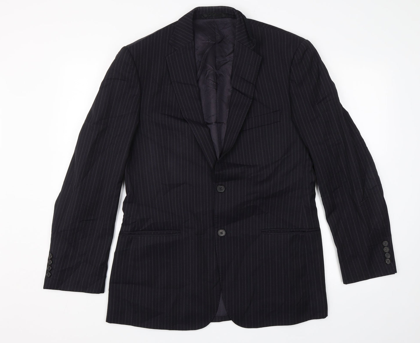 Mens UK Size 38 Marks and Spencer Regular Blue Suit Jacket
