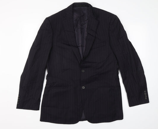 Mens UK Size 38 Marks and Spencer Regular Blue Suit Jacket