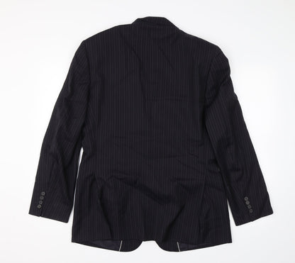 Mens UK Size 38 Marks and Spencer Regular Blue Suit Jacket