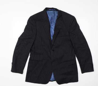 NEXT Mens Black Striped  Jacket Blazer Size 40