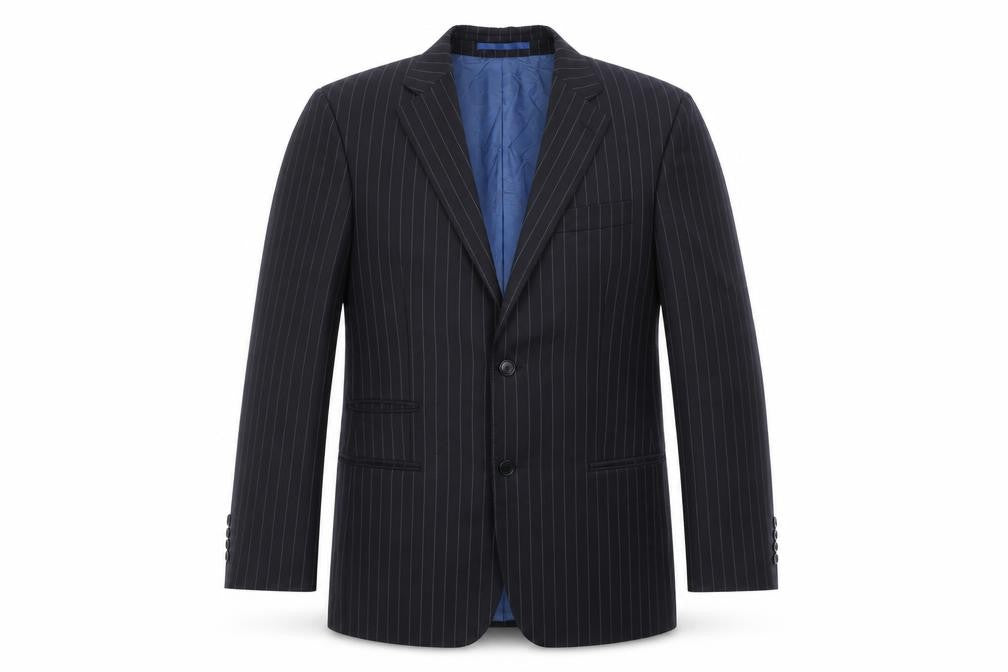 Next Mens Black Striped  Jacket Blazer Size 40