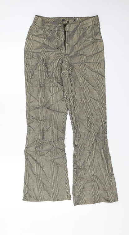 Womens UK Size 10 Preworn Regular Fit  Gold Trousers