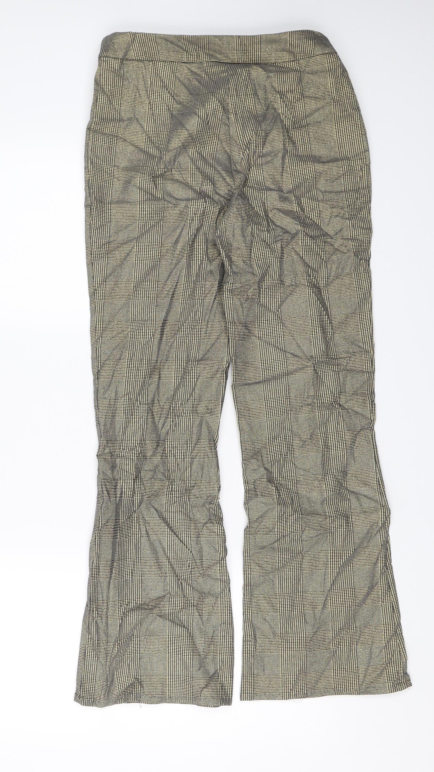 Womens UK Size 10 Preworn Regular Fit  Gold Trousers