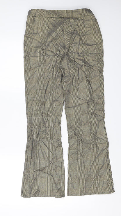 Womens UK Size 10 Preworn Regular Fit  Gold Trousers