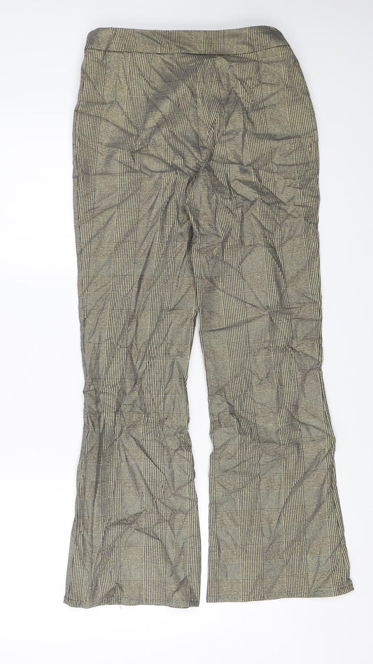 Womens UK Size 10 Preworn Regular Fit  Gold Trousers