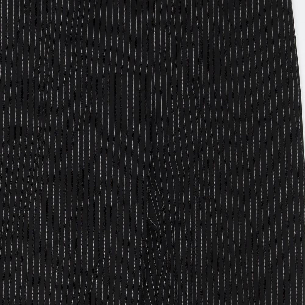 Womens UK Size 18 Wardrobe Regular Fit Dress Pants Black Trousers
