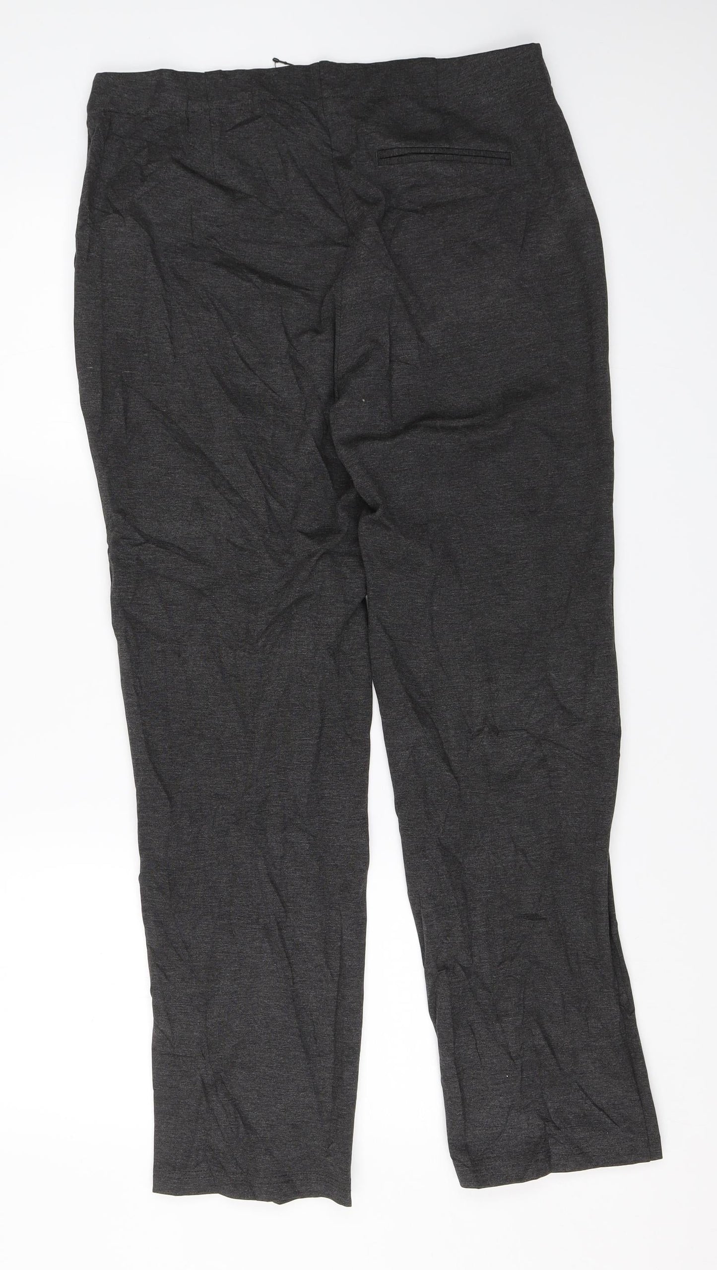 M&S Womens Grey   Trousers  Size 14 L27 in