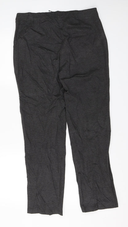 M&S Womens Grey   Trousers  Size 14 L27 in