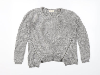 Womens UK Size 10 New Look Grey Pullover Jumper