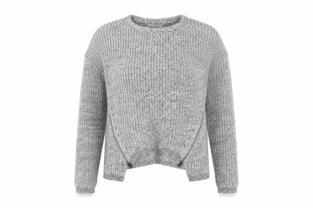 Womens UK Size 10 New Look Grey Pullover Jumper