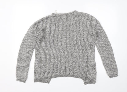 Womens UK Size 10 New Look Grey Pullover Jumper