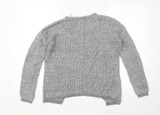 Womens UK Size 10 New Look Grey Pullover Jumper
