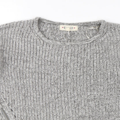 Womens UK Size 10 New Look Grey Pullover Jumper