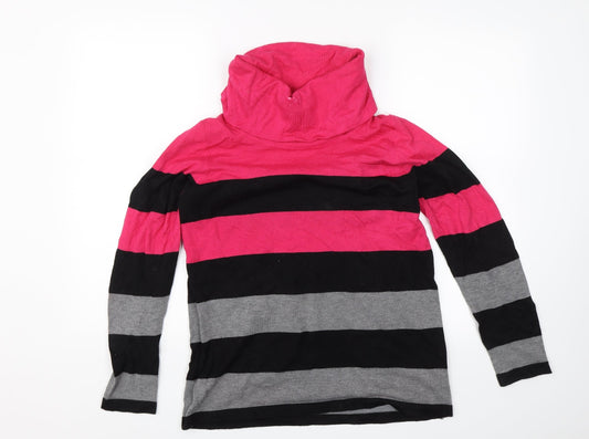 Womens UK Size S Isle Pink Pullover Jumper