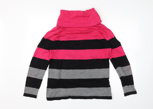 Womens UK Size S Isle Pink Pullover Jumper