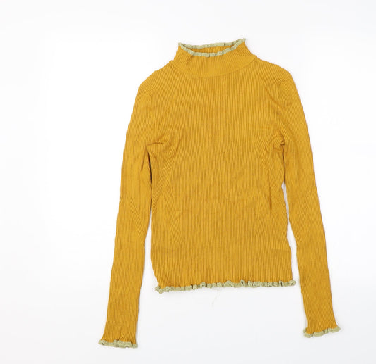 Womens UK Size 8 M&S Yellow Pullover Jumper