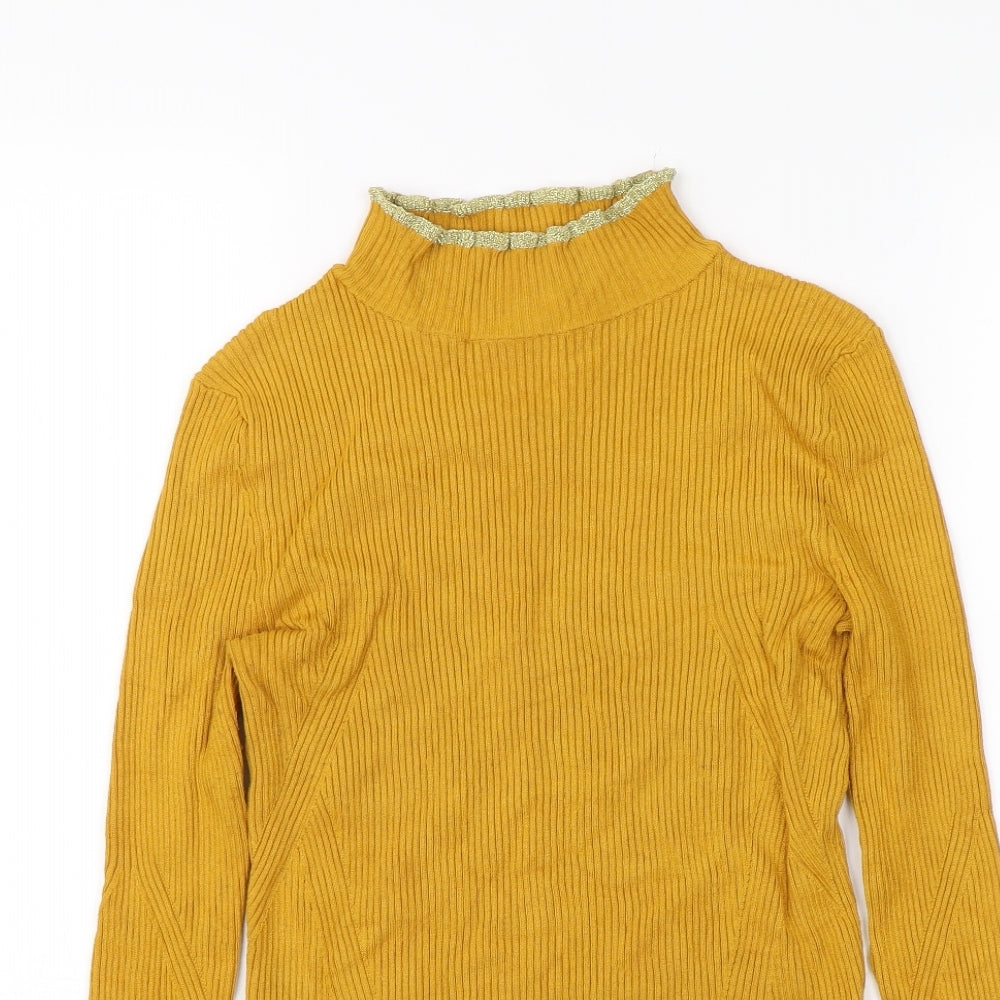 Womens UK Size 8 M&S Yellow Pullover Jumper