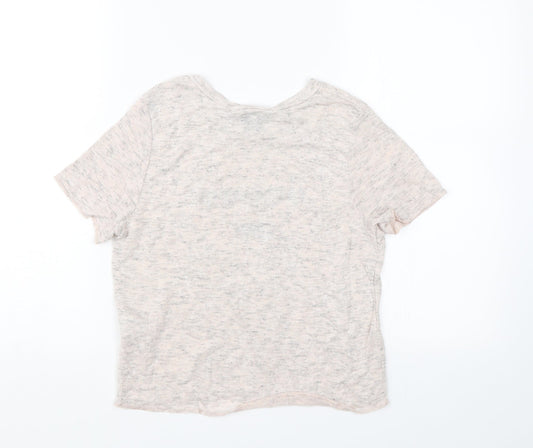 Womens UK Size 10 Atmosphere Pink Basic T-Shirt