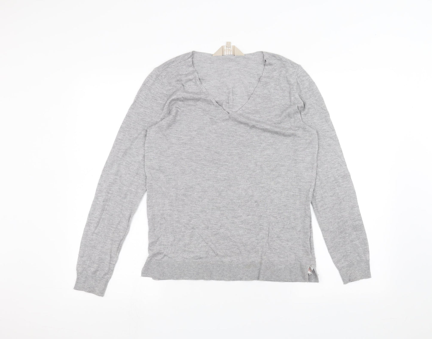 Womens UK Size 10 kley Grey Basic T-Shirt