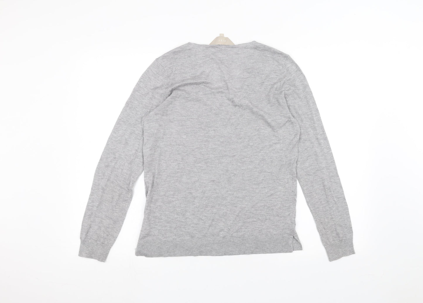 Womens UK Size 10 kley Grey Basic T-Shirt