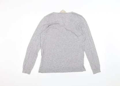 Womens UK Size 10 kley Grey Basic T-Shirt