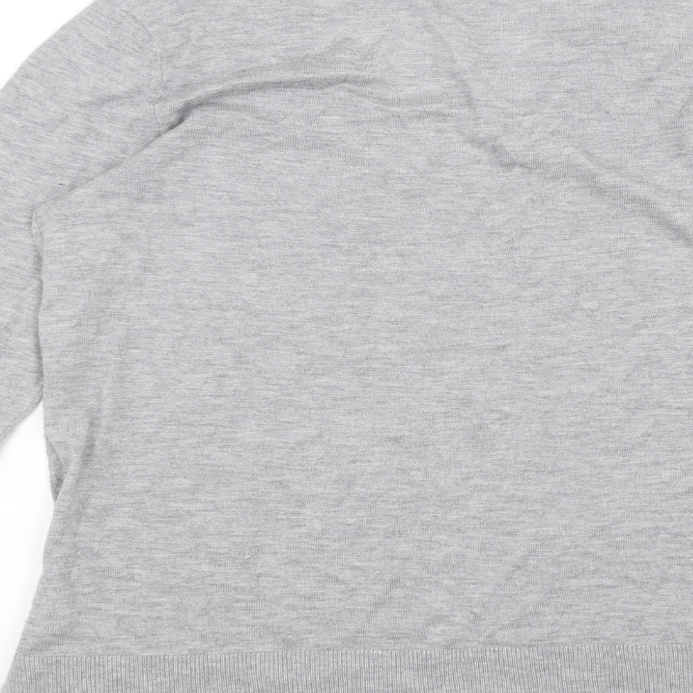 Womens UK Size 10 kley Grey Basic T-Shirt