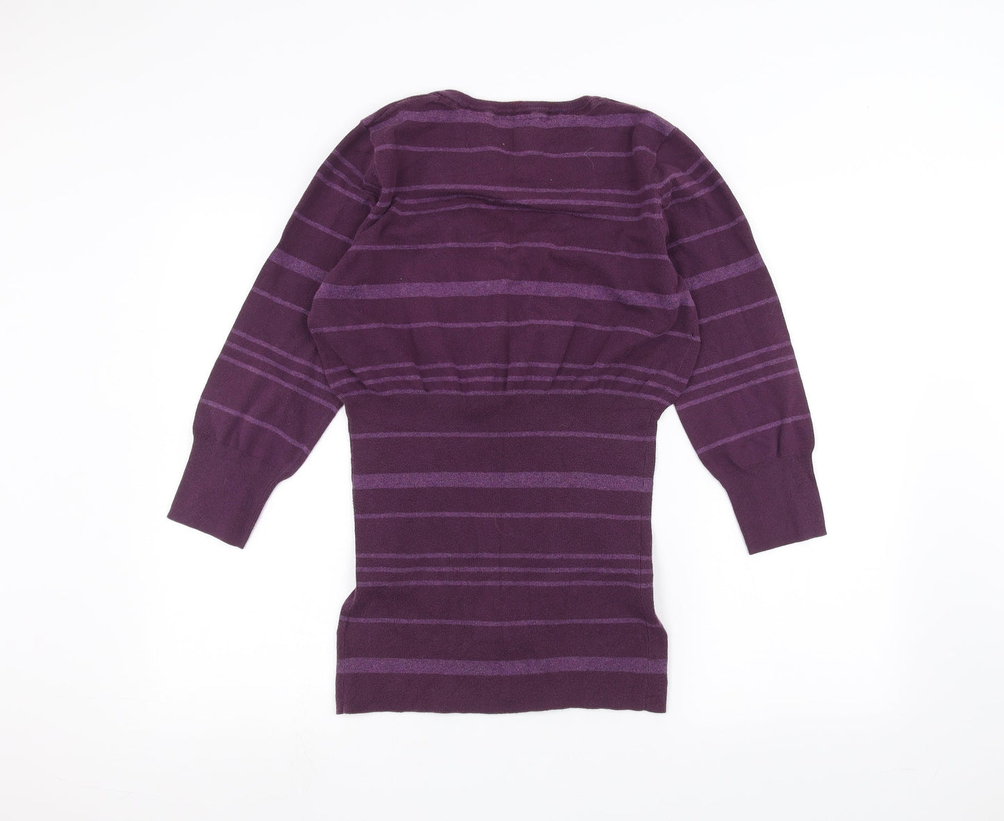H&M Womens Purple Striped  A-Line  Size L