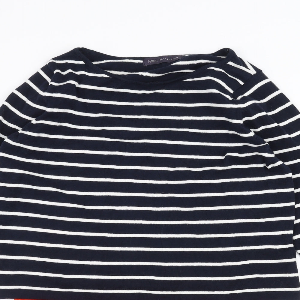 Womens UK Size 8 Marks and Spencer Blue Pullover Jumper