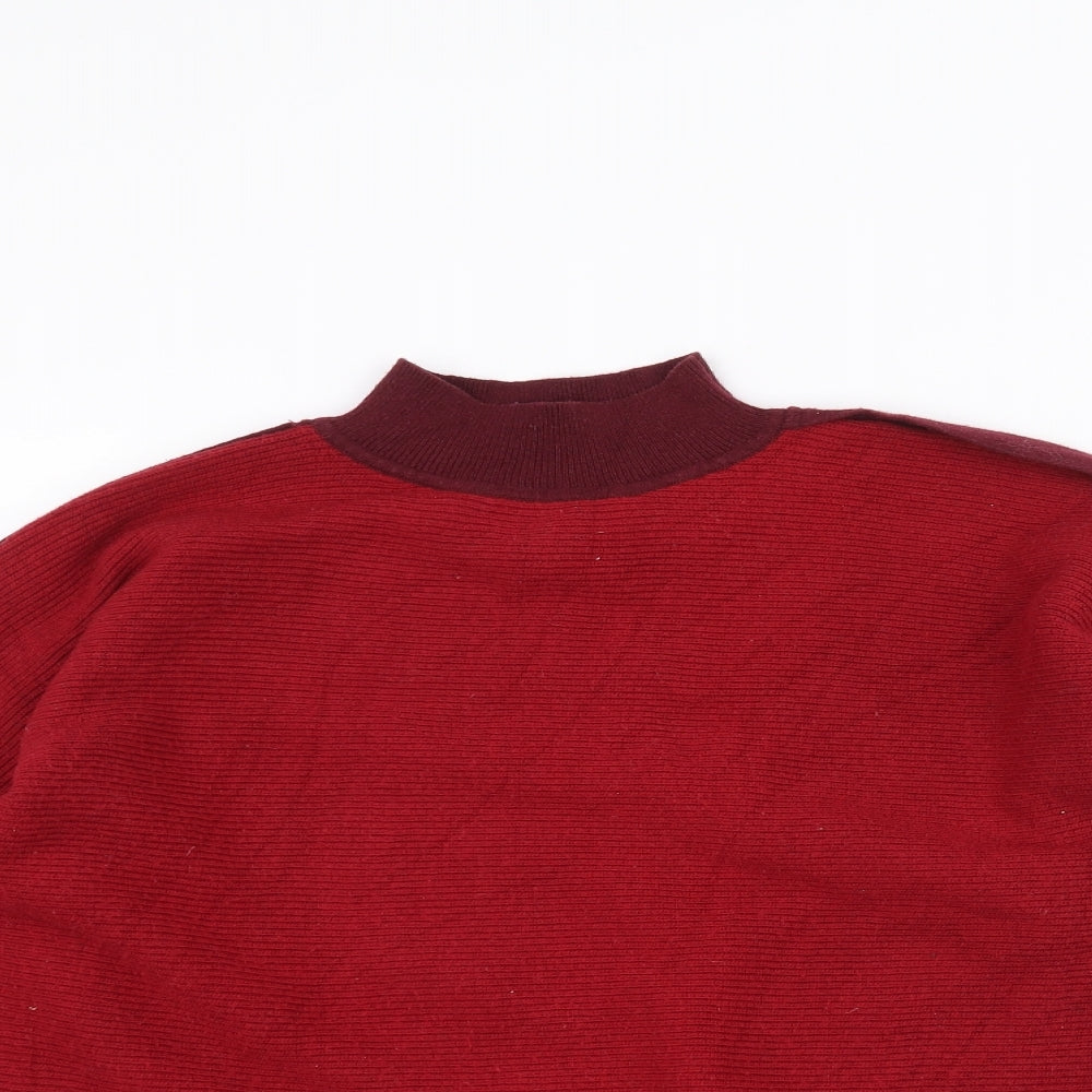 Womens UK Size 8 Marks and Spencer Red Pullover Jumper