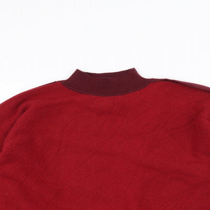 Womens UK Size 8 Marks and Spencer Red Pullover Jumper
