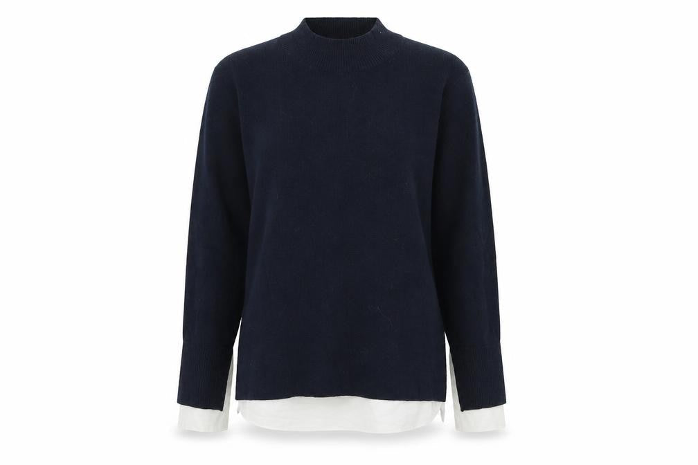 Womens UK Size 12 NEXT Blue Pullover Jumper