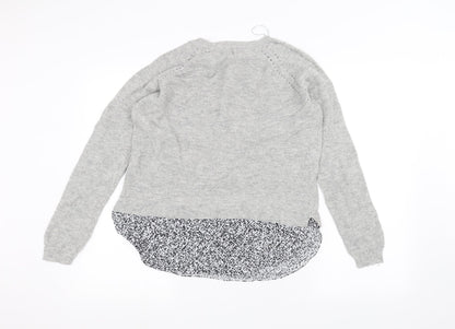 Womens UK Size 14 Marks and Spencer Grey Pullover Jumper