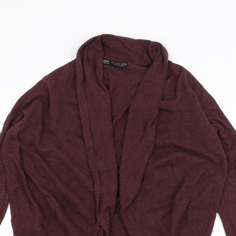Bershka Womens Red   Cardigan Jumper Size L