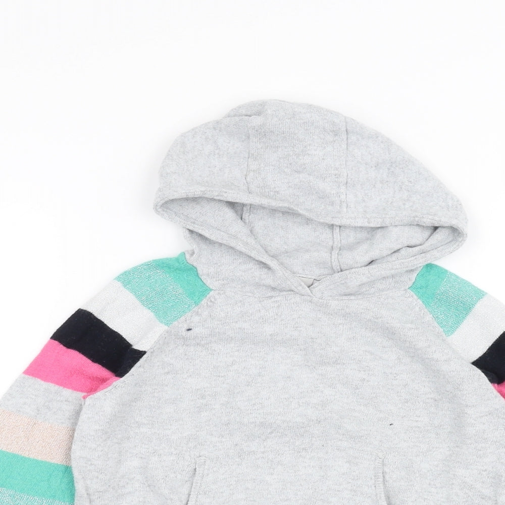 Minti Girls Grey   Pullover Hoodie Size 7 Years
